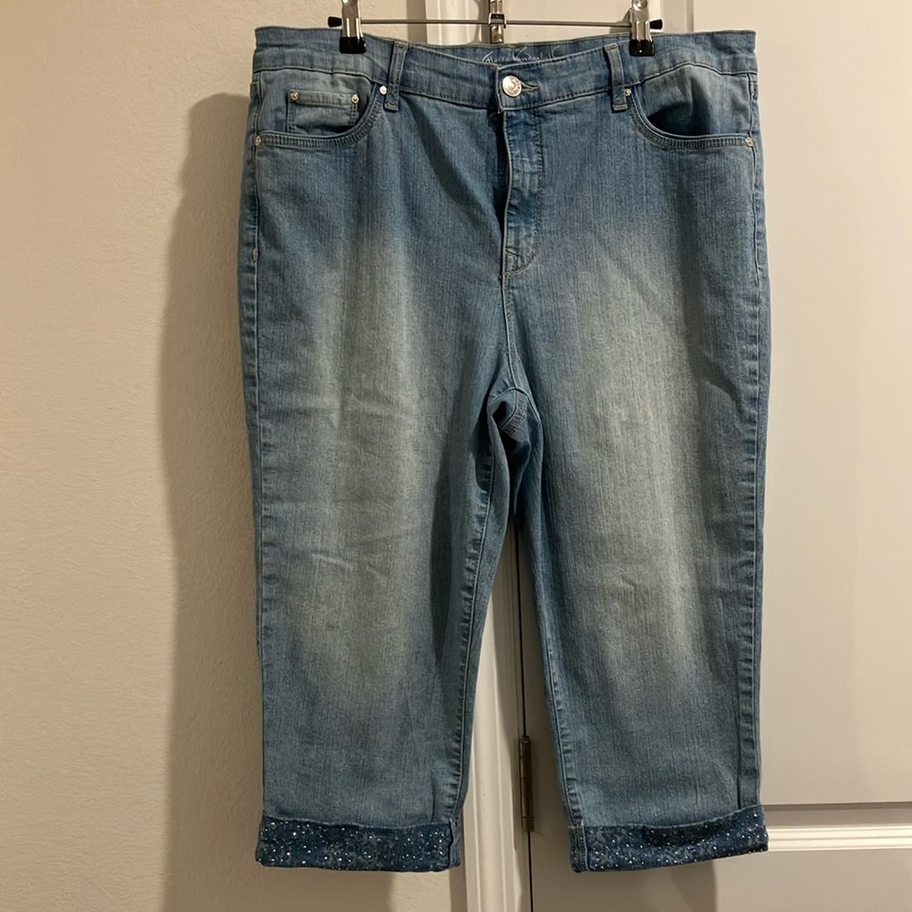 Gloria Vanderbilt Blue Ankle Cropped Jeans